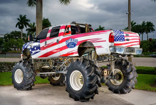 stock image Sunrise, FL, USA - March 30, 2023: Photo of the Sawgrass Ford Monster Truck USA