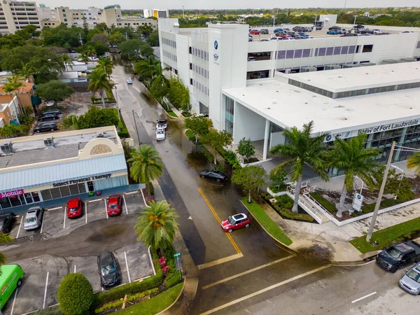 Fort Lauderdale Usa Dubna 2023 Aerial News Photo Rain Flood — Stock fotografie