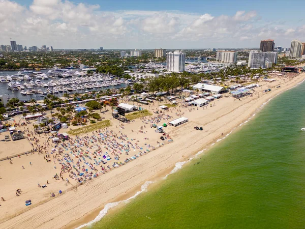 Fort Lauderdale Florida Usa April 2023 Luftbild Tortuga Music Festival — Stockfoto
