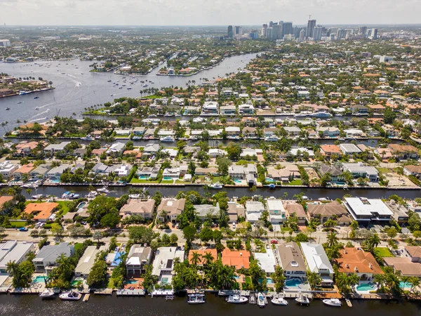 Luxus Häuser Auf Las Olas Fort Lauderdale Usa — Stockfoto