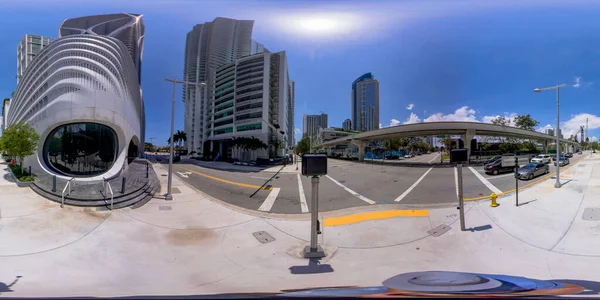 Brickell 2023年4月23日 360度角形の写真マイアミ千博物館マイアミ — ストック写真