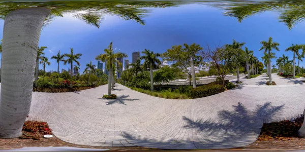 Brickell Usa April 2023 360 Ekvirektangulärt Foto Miami Maurice Ferre — Stockfoto