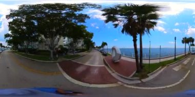 Miami Brickell Körfezi Yolu 360vr video