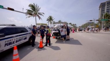 Fort Lauderdale Hava ve Deniz Şovu Sunrise Bulvarı ve A1A