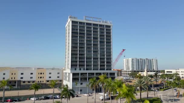 Video Aereo Home Torre Condominio Hollywood Florida — Video Stock