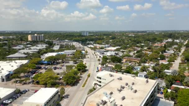 Drone Wilton Manors Florida Broward County — Video Stock