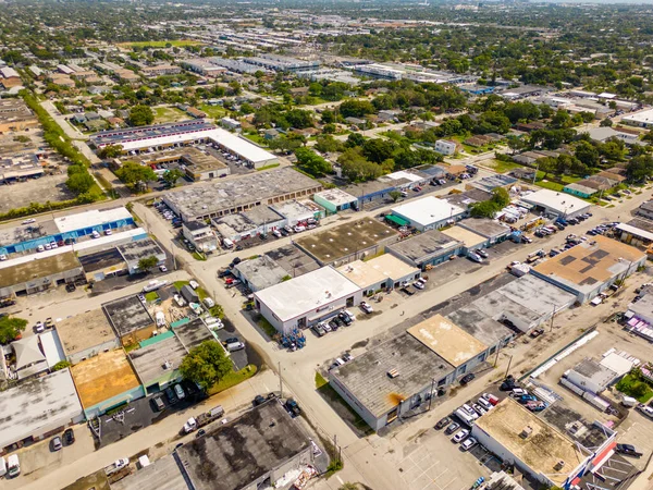 Oakland Park Usa May 2023 Aerial Photo Industrial Warehouses Oakland — Stock Photo, Image