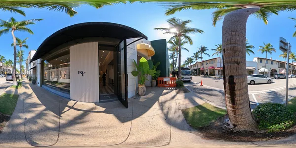 パームビーチ アメリカ 2023年5月11日 360 Vrワース アベニューのデビッド ユーマンの等角写真 — ストック写真