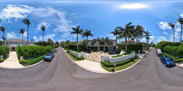 Palm Beach Usa May 2023 360 Equirectangular Photo Luxury Mansions — 스톡 사진