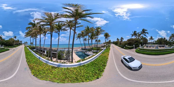 Palm Beach Usa 2023 Május 360 Equirectular Photo Megamansions Palm — Stock Fotó