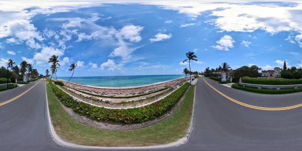 Palm Beach Usa May 2023 360 Equirectangular Photo Homes Rich — Stock Photo, Image
