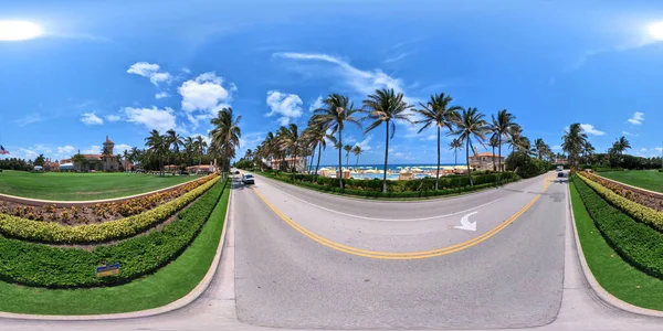 パームビーチ アメリカ フロリダ州 2023年5月11日 360 Vr歴史的ランドマークの等角写真3月Aラゴドナルド トランプが所有 — ストック写真