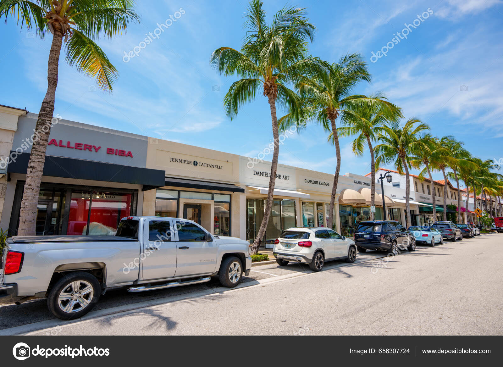 Palm Beach Usa Mayo 2023 Tiendas Lujo Worth Avenue Palm — Foto