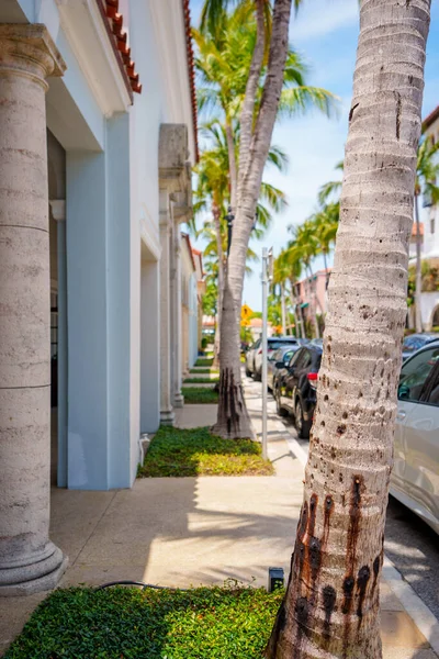 View Worth Avenue Palm Beach Shopping Promenade — Stock Photo, Image
