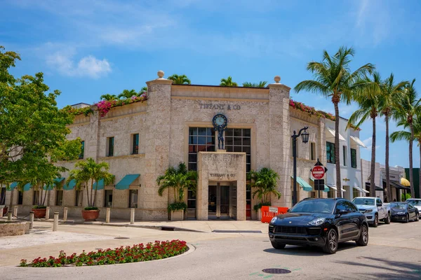 Palm Beach Verenigde Staten Mei 2023 Tiffany Worth Avenue Palm — Stockfoto