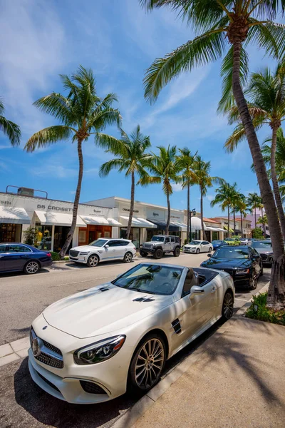 Palm Beach Estados Unidos Mayo 2023 Mercedes Convertible Lujo Estacionado — Foto de Stock