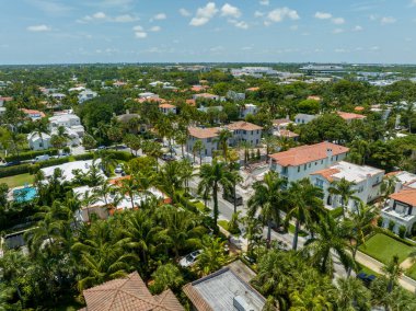 Palm Beach FL 'in tarihi bölgesinde lüks evler