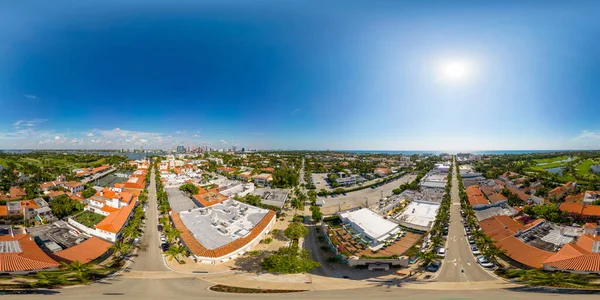 Palm Beach Usa May 2023 Aerial Drone 360 Equirectangular Photo — Stock Photo, Image