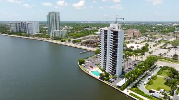 Trianon Apartmanı Palm Beach Hava Videosu — Stok video