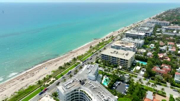Luchtfoto Fpv Video Palm Beach Florida — Stockvideo