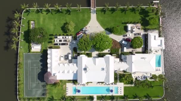 空中视频旅游10塔蓬岛棕榈滩佛罗里达州 — 图库视频影像