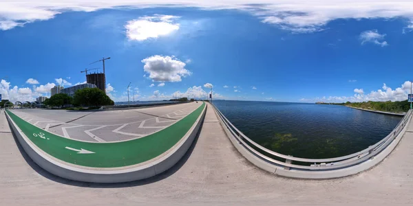 360 Kugelförmiges Foto Key Biscayne Miami Florida — Stockfoto