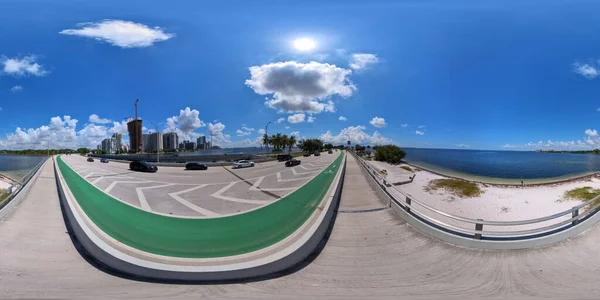 360 Spherical Photo Key Biscayne Miami Florida — Stock Photo, Image