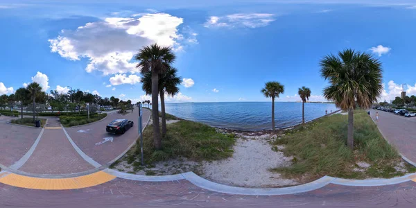 360 Kugelförmiges Foto Key Biscayne Miami Florida — Stockfoto