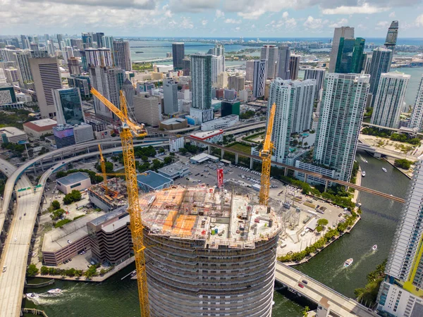 Miami Usa Maj 2023 Flygfoto Floden District 501 3Rd Ave — Stockfoto