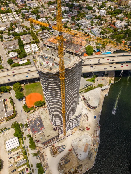 Miami Usa Maja 2023 Zdjęcie Lotu Ptaka Trakcie Budowy Mcdonald — Zdjęcie stockowe