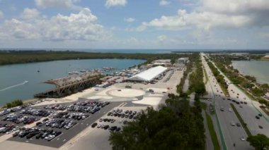 SoFlo tekne gösterisi Key Bisscayne Miami FL USA 4k