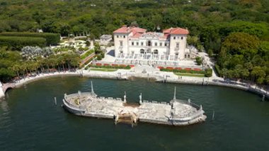 Hava yörüngesi Vizcaya Müzesi Bahçeleri Coconut Grove Miami FL 2023 dolaylarında