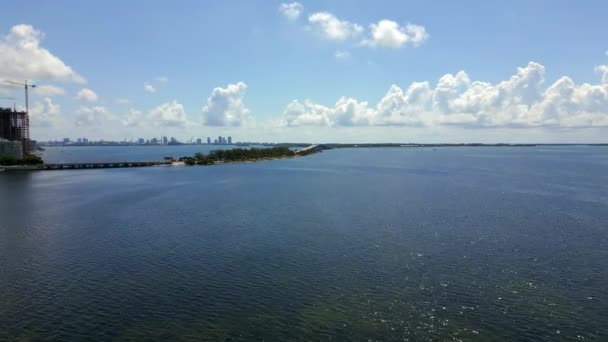 Havacılık Miami Florida Rickenbacker Causeway 2023 Dolaylarında — Stok video