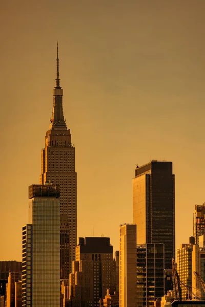 New York Taki Kuleler Canadin Yangınlarından Kaynaklanan Distopyan Sisi Ile — Stok fotoğraf