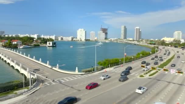 Star Island Miami Beach Légi Bejárata — Stock videók