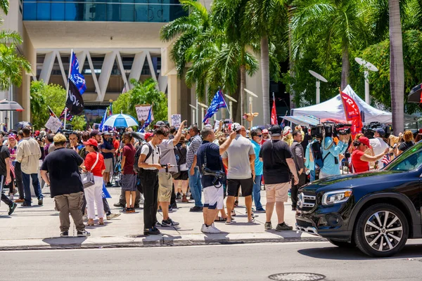 Miami États Unis Juin 2023 Crowds News People Wilkie Ferguson — Photo