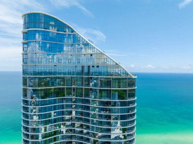 Sunny Isles Beach, FL, ABD - 14 Haziran 2023 Hava Fotoğrafı The Ritz Carlton Residences
