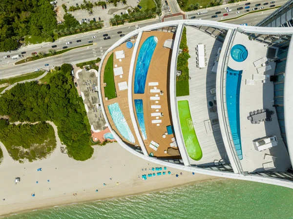 Sunny Isles Beach Usa Juni 2023 Luchtfoto Ritz Carlton Residences — Stockfoto