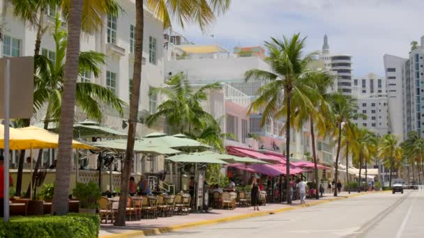 Ocean Drive Miami Deki Stok Videosu 2023 Yazında — Stok video