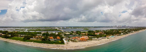Palm Beach Usa June 2023 Aerial Panorama Mar Lago Resort — Stock Photo, Image
