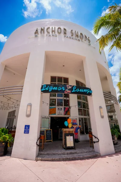 Miami Beach Usa Giugno 2023 Photo Liquor Lounge Anchor Shops — Foto Stock