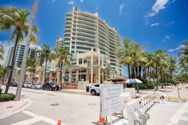 Miami Beach Usa Juni 2023 Miami Beach Ocean Drive Art — Stockfoto