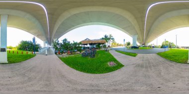 360 küresel eşkenar dörtgen fotoğraf Stuart Riverwalk Florida Tahta Yolu ABD