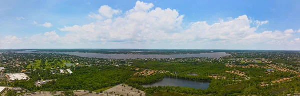 Panorama Aereo Lucie River Florida — Foto Stock