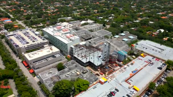 Будівництво Дитячій Лікарні Маямі 2023 — стокове відео