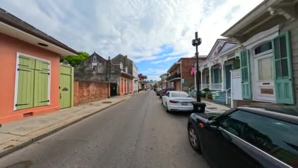 Stock Vídeo French Quarter New Orleans Usa — Vídeo de Stock
