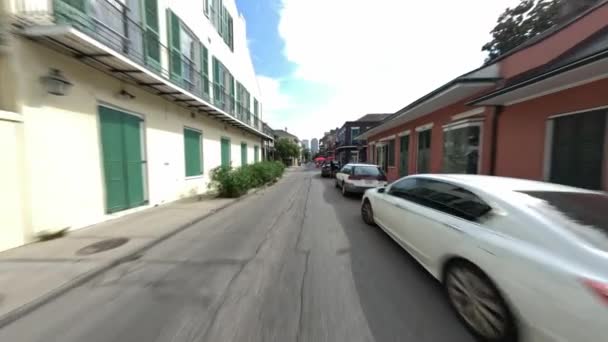 Historic French Quarter New Orleans Louisiana Usa — Stock video