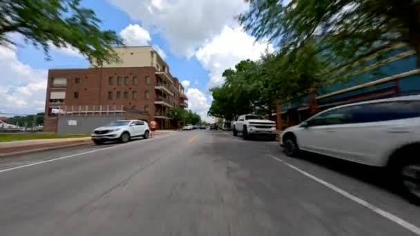Passeio Carro Palafox Street Pensacola Florida — Vídeo de Stock
