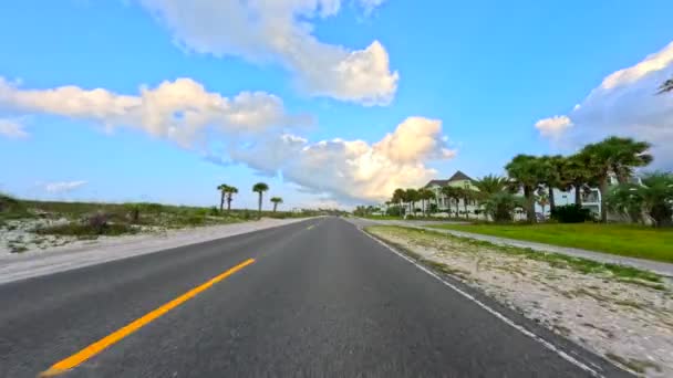Prohlídka Plážových Nemovitostí Pensacola Beach Florida Kolem Roku 2023 — Stock video