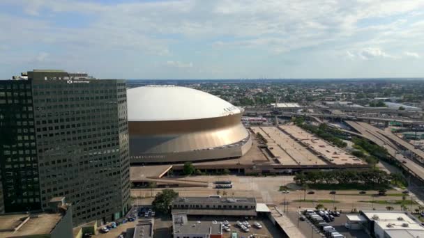 Flygvideo Caesars Superdome New Orleans 2023 — Stockvideo